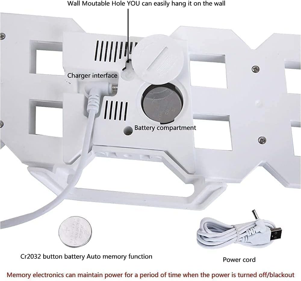 3D Wall Led Alarm Digital Clock
