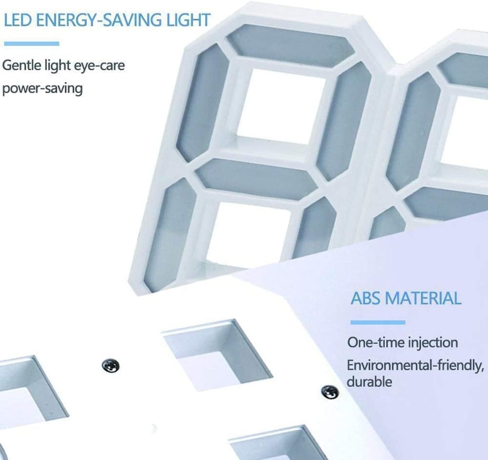 3D Wall Led Alarm Digital Clock