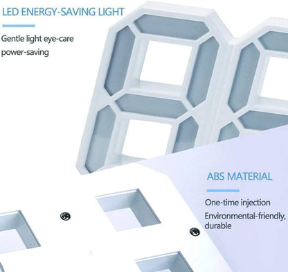 3D Wall Led Alarm Digital Clock