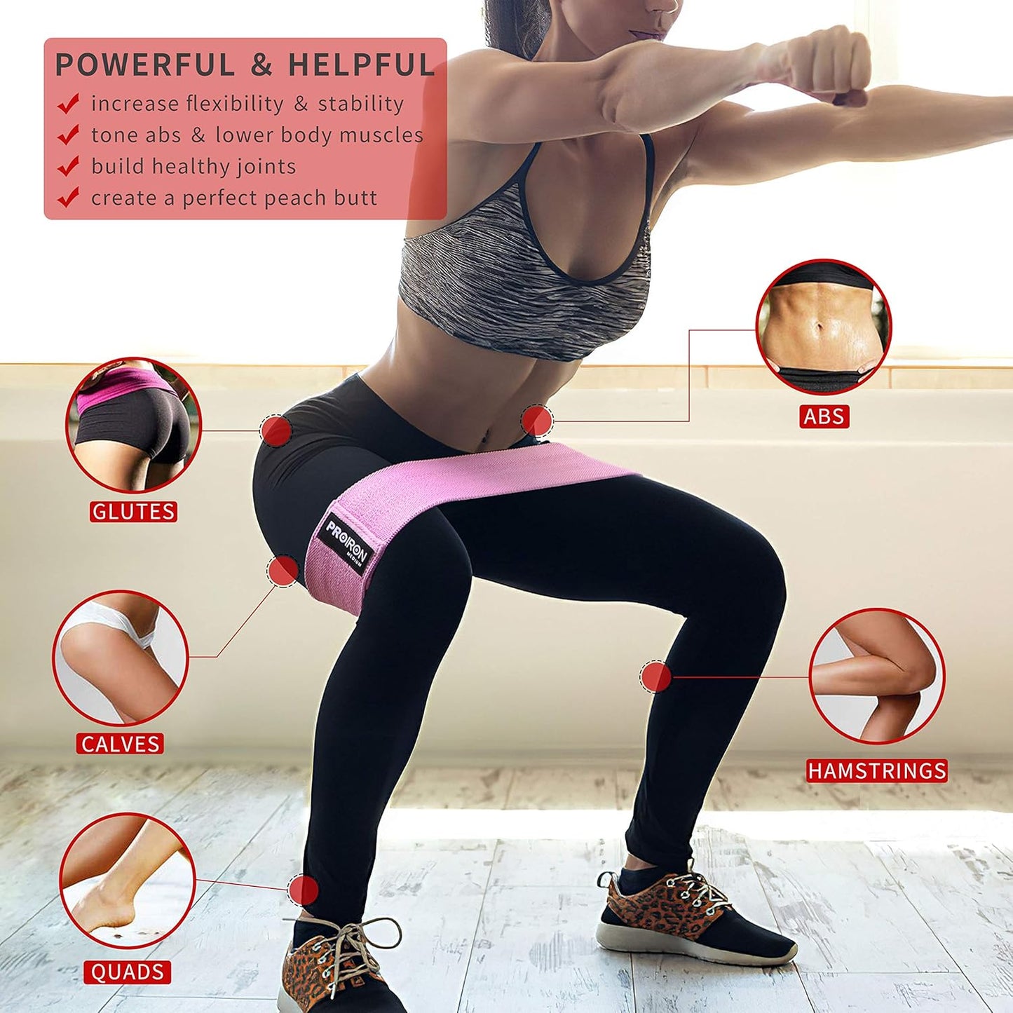 PROIRON Resistance Bands for Legs
