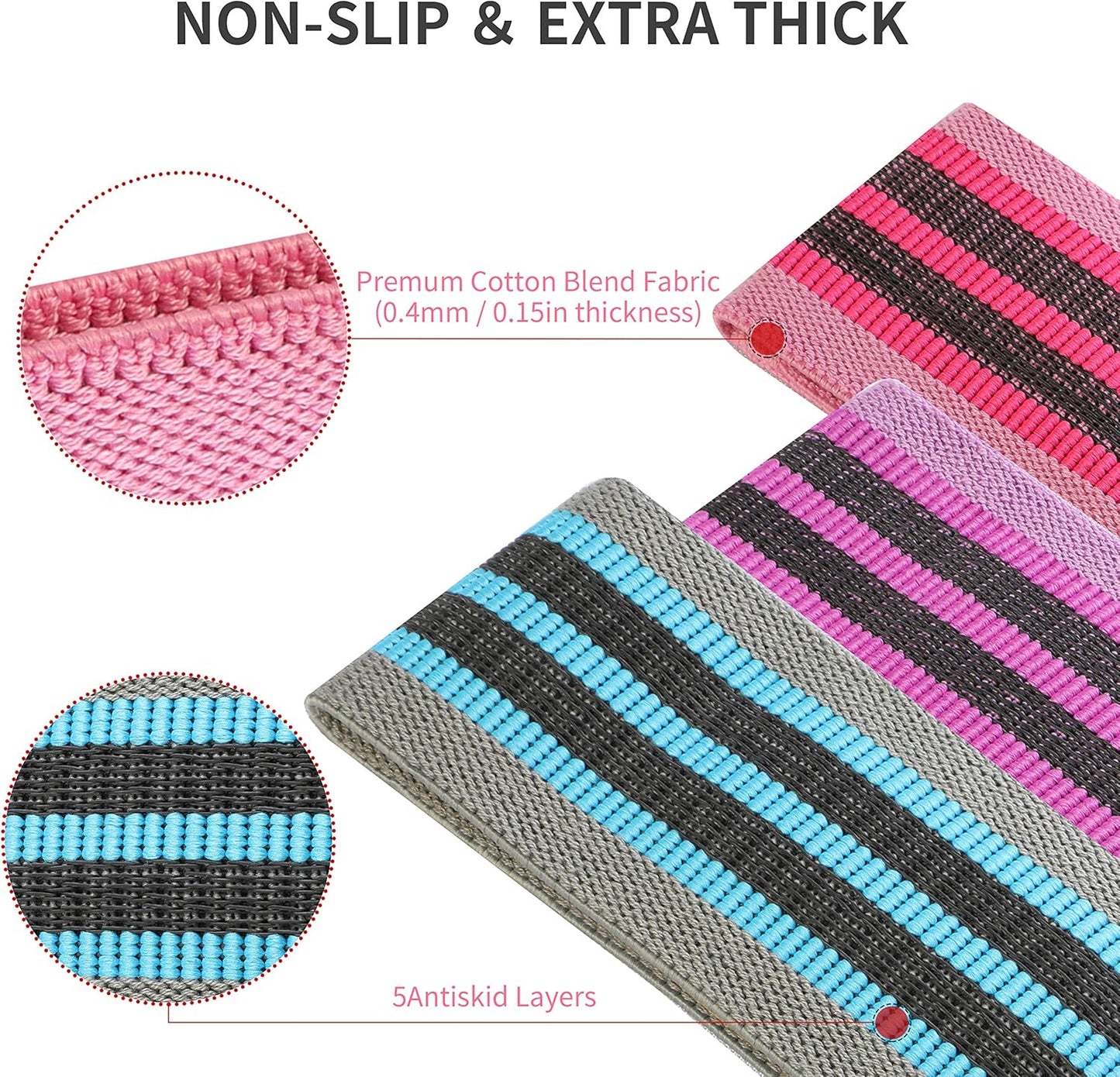 PROIRON Resistance Bands for Legs