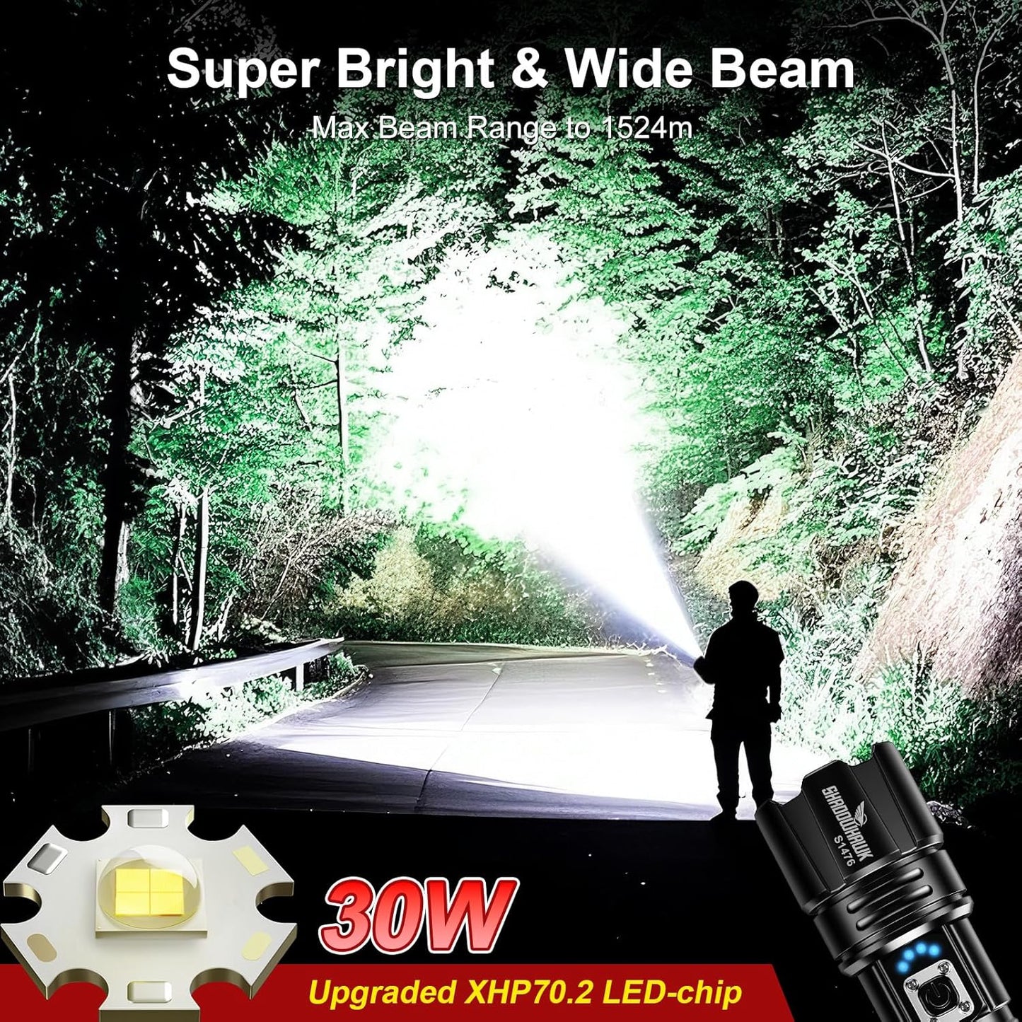 Shadowhawk Flashlight Led